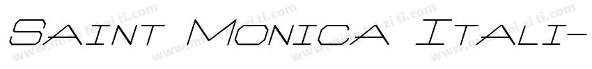 Saint Monica Itali字体转换